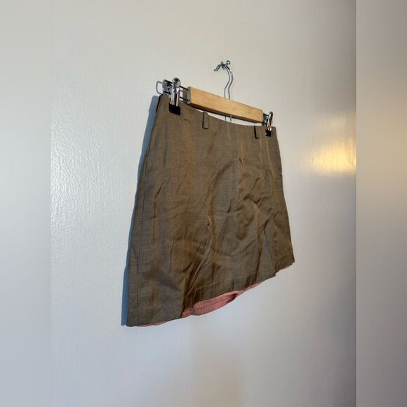 Brown Laundry Shelli Segal Vintage Mini Skirt Size 4 EUC - Picture 3 of 5